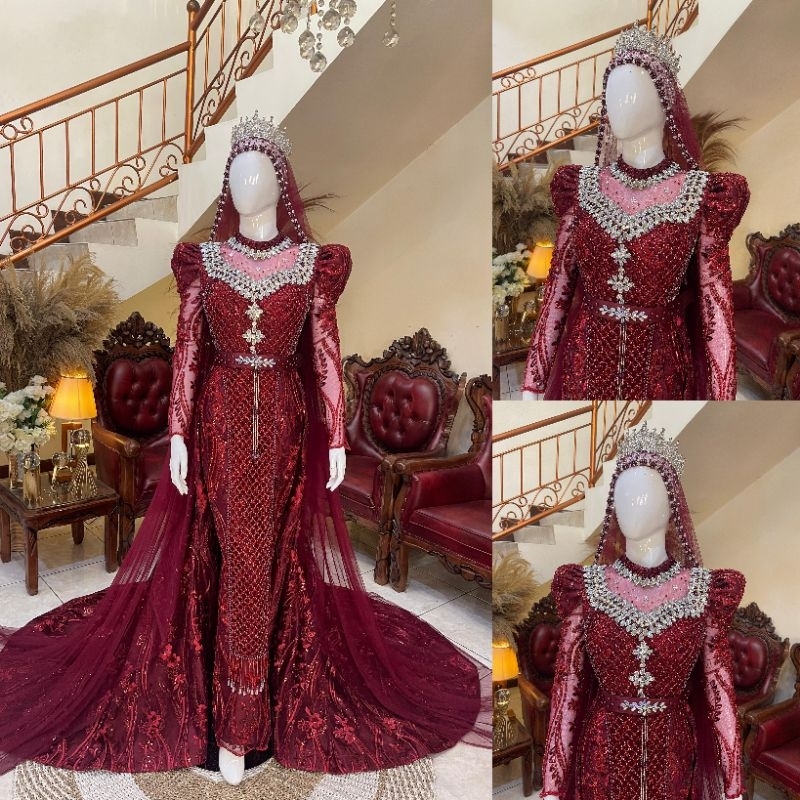 gaun pengantin / gaun pengantin mewah / gaun pengantin premium