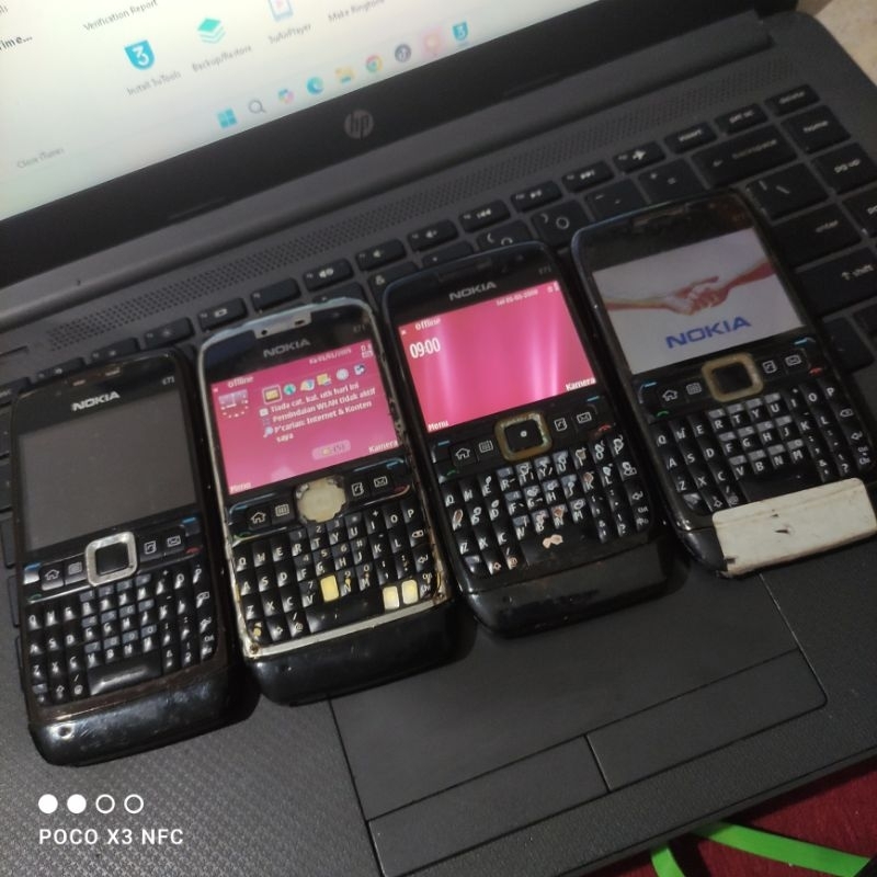 Nokia E71 4unit Harga borongan jadul anggap bahan dan sparepart cek deskripsi