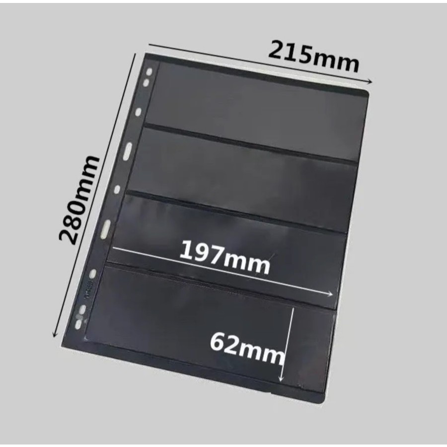 

Refill Album / Folder Perangko 5/6/7 baris Isi 10 lembar