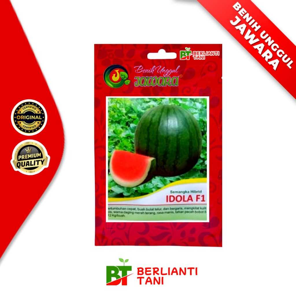 BENIH SEMANGKA HIBRID IDOLA F1 ( NON BIJI ) PRODUK ASLI UNGGUL JAWARA ISI 20 GRAM