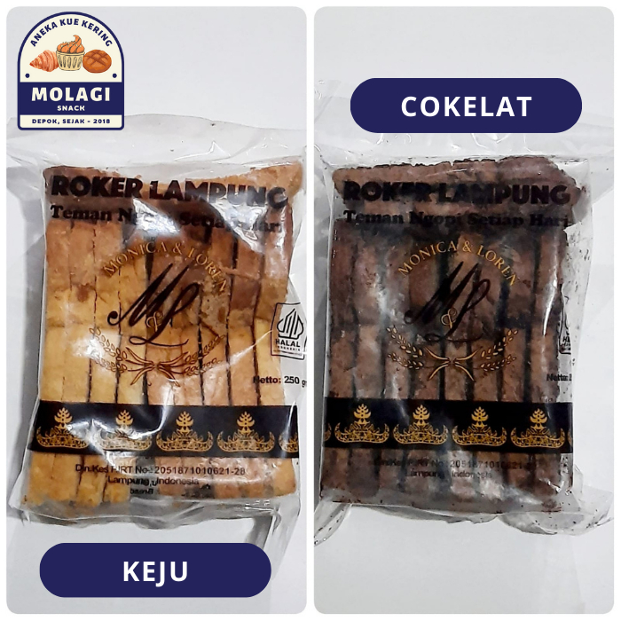 

Roker Lampung / Roti Kering Bagelen / Roti Bagelan - Molagi Snack