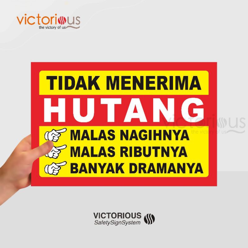 

Sticker Tidak Menerima Hutang