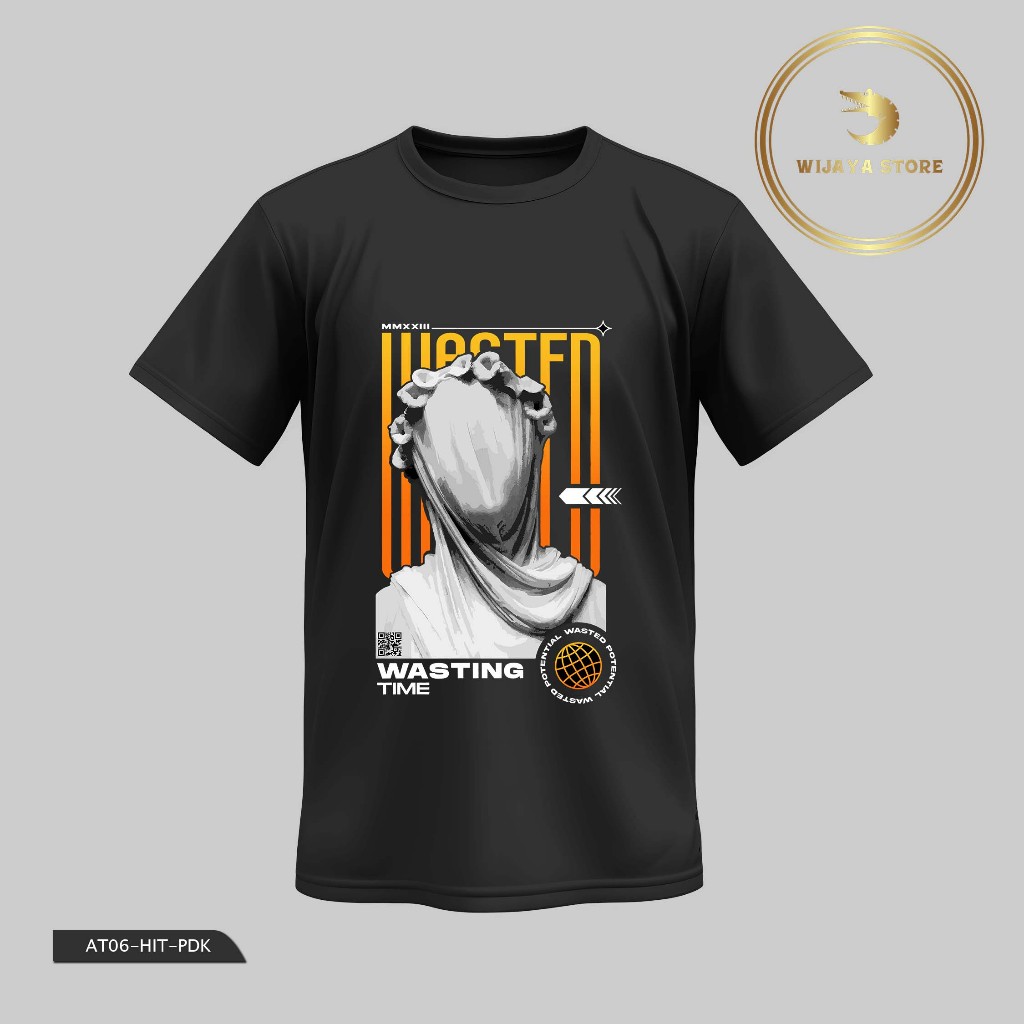 Kaos DIstro Anak Muda Indie WASTED (Terpopuler)