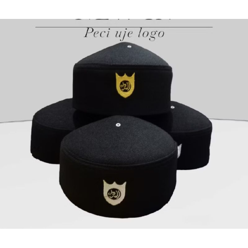 PECI LOGO UJE BORDIR SONGKOK ASSAGOFAH PECI BORDIR PECI KOPIAH SONGKOK PECI HITAM PECI PUTIH
