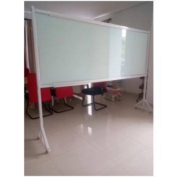 

papan tulis kaca -Glassboard magnetik standing 120 x 200 cm