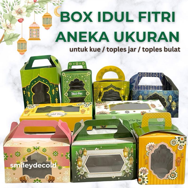 

Box Idul Fitri Aneka Ukuran untuk Kue toples jar tabung bulat Lebaran / Eid Mubarak 250 gram 500 gram 500ml 600ml 700ml 800ml