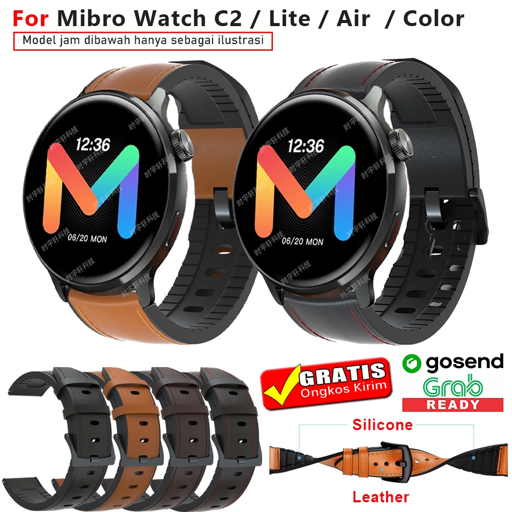 STRAP TALI JAM MIBRO WATCH C2 - MIBRO WATCH LITE - MIBRO WATCH AIR - MIBRO WATCH COLOR - MODEL LEATH
