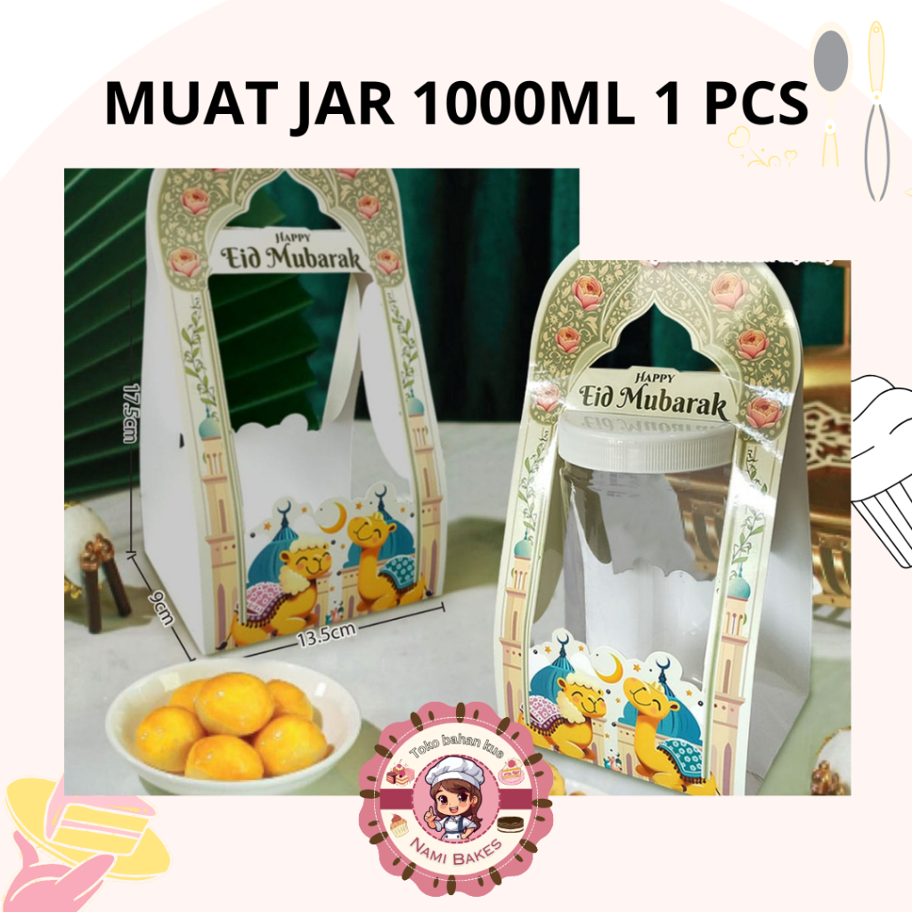 

Kotak Lebaran / Hampers Box Idul Fitri isi Jar 1000 ml 1 pcs