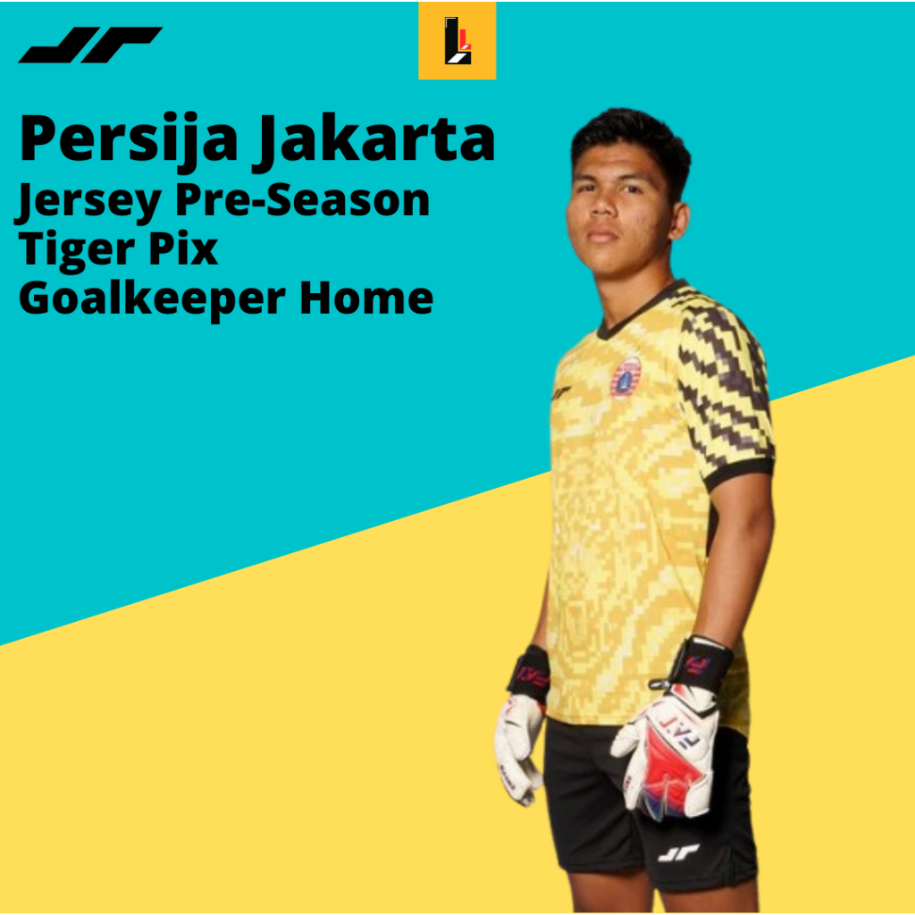 Jersey Original Persija Pre Season Tiger Pix Goalkeeper Home 2023 Yellow