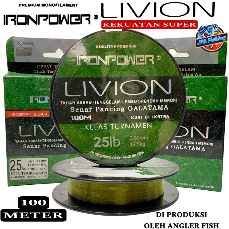Senar Pancing Galatama Iron Power LIVION 100Meter