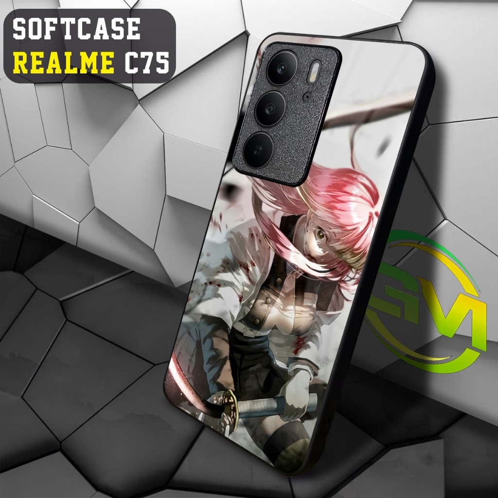 GM31 Softcase Kilau Realme C75 Case  Casing Cover Pelindung Hp Realme c75 Case Glass Kaca Protector 