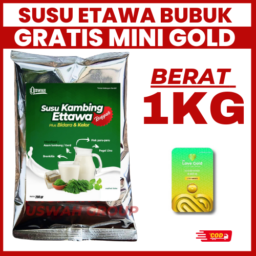 

Susu Kambing Etawa Kemasan 1000 gr Berat 1KG Etawa MORINGA