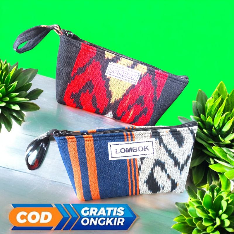 Dompet Pouch Tenun Lombok Original