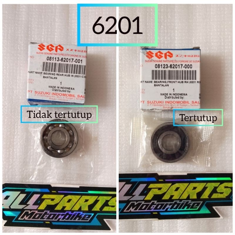 BEARING RODA 6201 SUZUKI UNIVERSAL SEMUA JENIS MOTOR ORIGINAL SGP