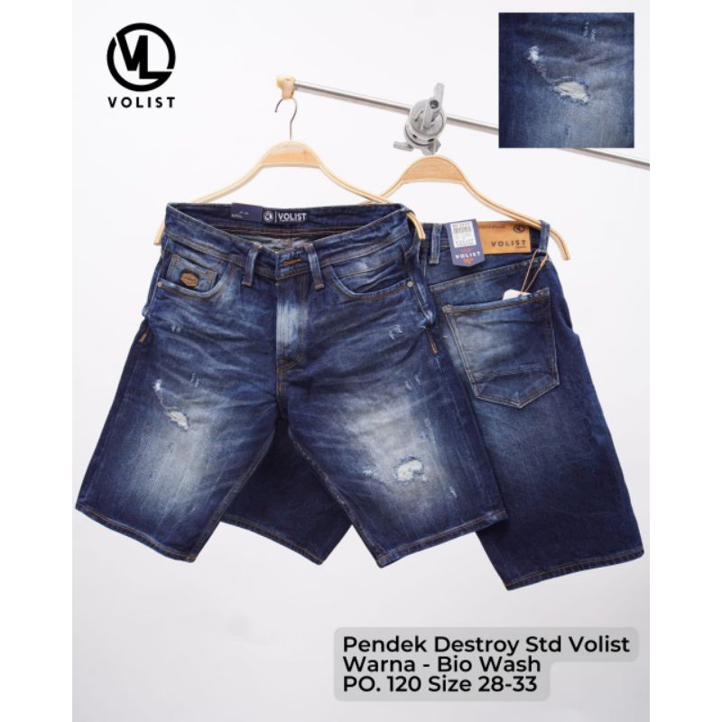 celana jeans pendek volist distro