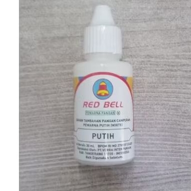 

Red bell pewarna putih 30 ml