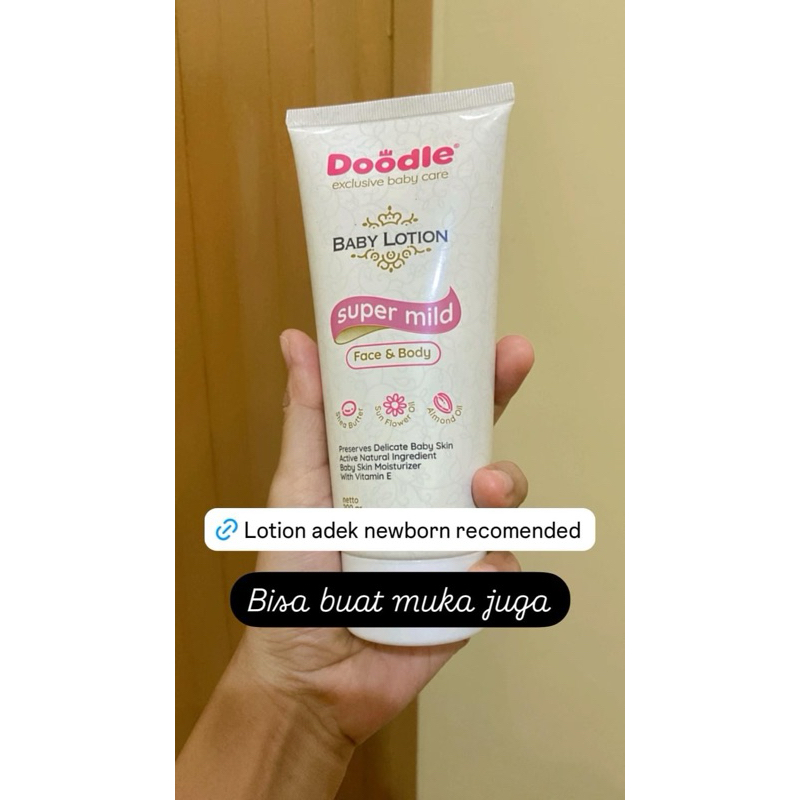 Lotion Doodle Pemutih Kulit dan Wajah Bayi New 