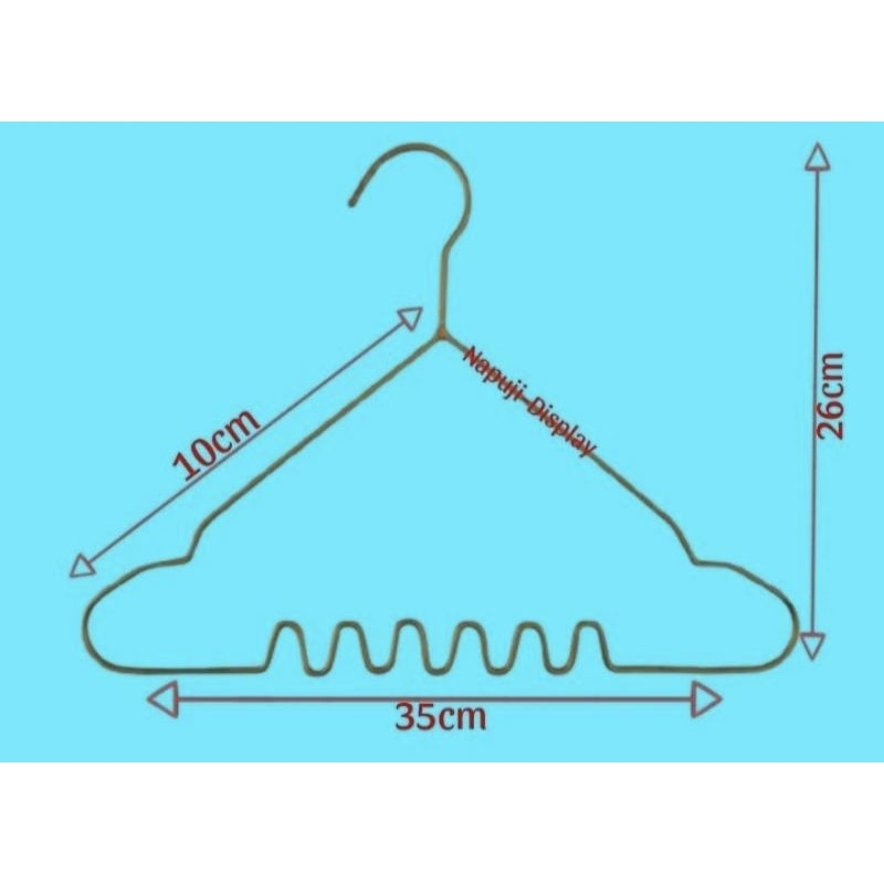 hanger besi// hanger hanger besi gold// hanger besi dewasa gold