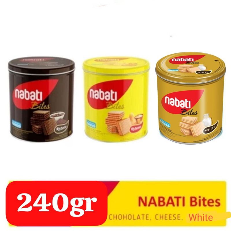 

Nabati Wafer Kaleng All Varian 240gr - WAFER NABATI