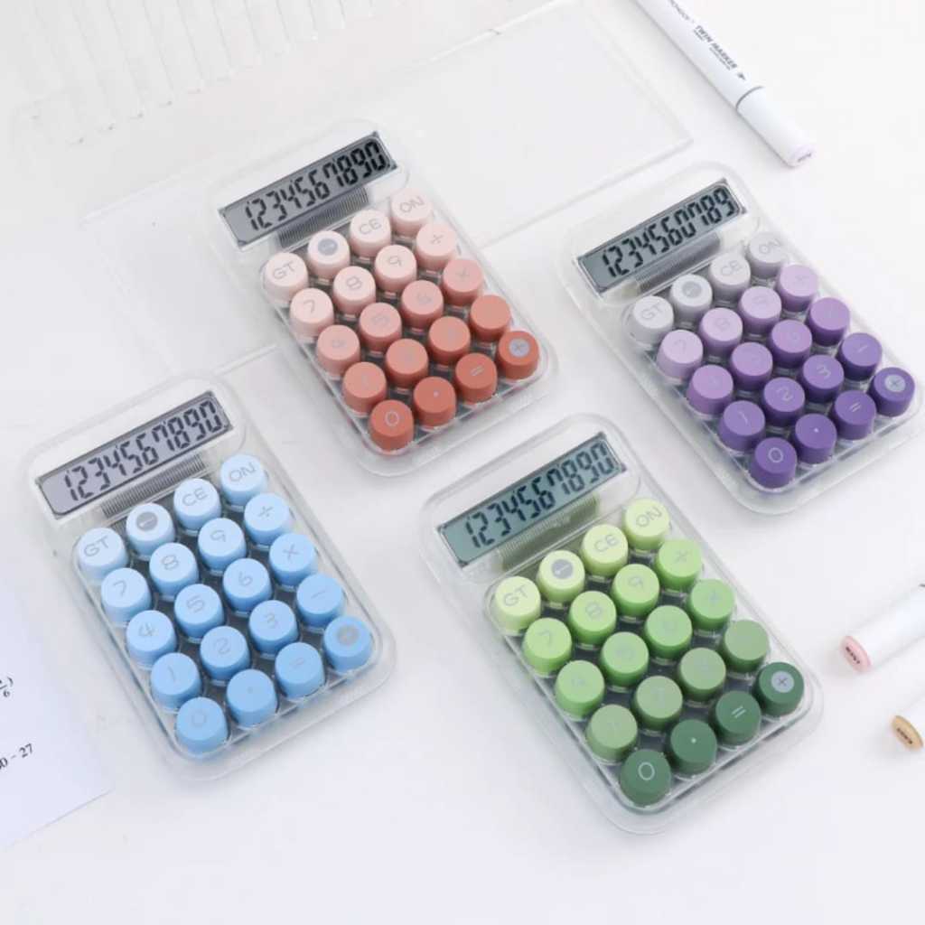 

Kalkulator Calculator 12 Digit Warna Gradasi Gradien Korea Ukuran Tombol Layar Besar Big Display Type Kc 819