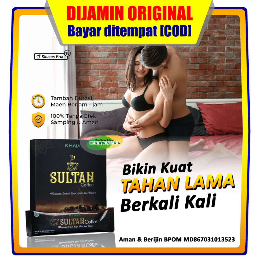 

Sultan Coffee by Khaia Original | Sultan Kopi Stamina Pria Perkasa | Kuat Tahan Lama Berkali Kali