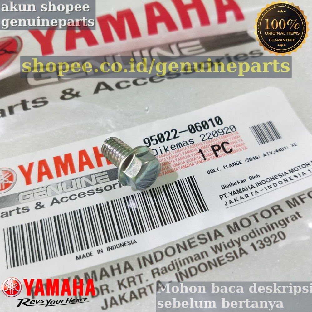 BAUT KLEM HOLDER PENGUNCI GEAR DEPAN WR155 WR 155 ORIGINAL YAMAHA 95022-06010
