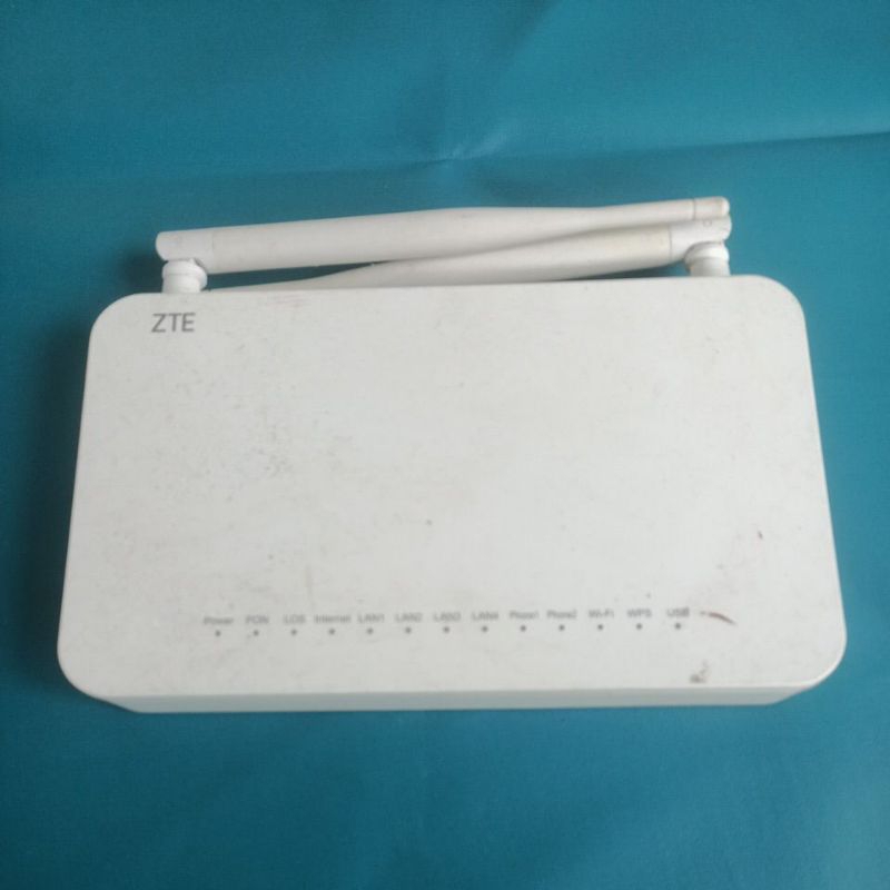 jual router wifi ZTE V3 (ZXHN F609) bekas.port biru