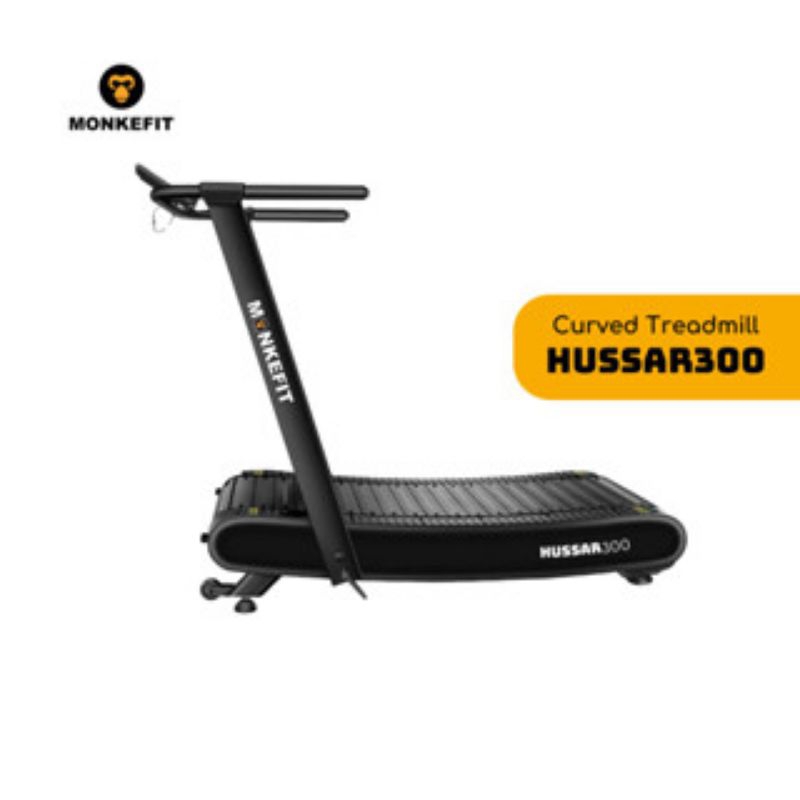 Monkefit HUSSAR300 Curve Treadmill - Treadmill Manual tanpa Listrik