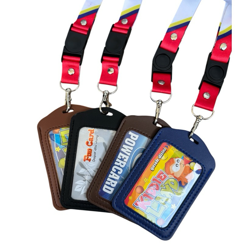 Idcard Holder kulit Name Tag PERTAMINA Terbaru