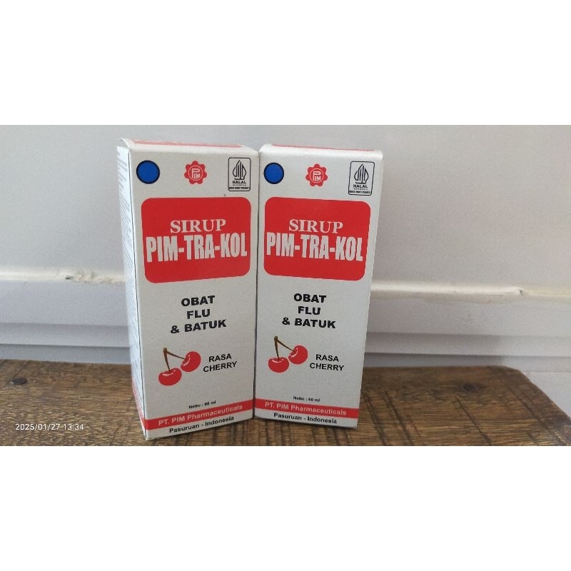 PIM-TRA-KOL Sirup Obat Flu & Batuk Rasa Cherry
