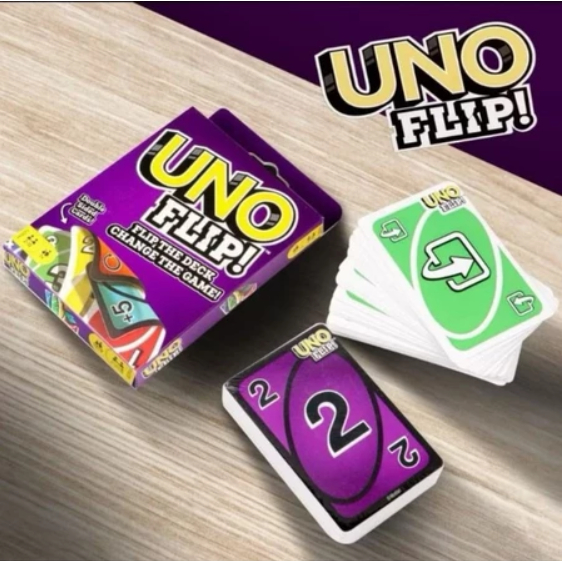KARTU UNIK - UNO - FLIP / CARD / BOARD GAME UNO / MAINAN KARTU UNO FLIP COCOK UNTUK KELUARGA