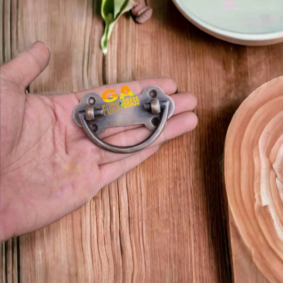 Tarikan Laci Kuningan Jadul Antik/ Pull Knob Handle Laci Kuningan