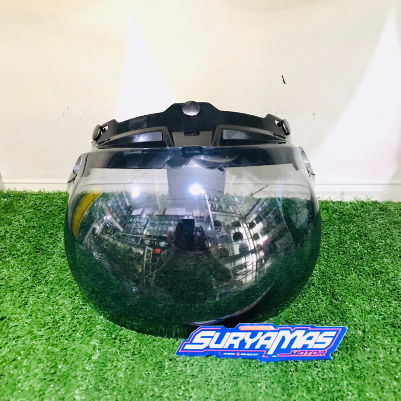 KACA HELM BOGO CEMBUNG, SMOKE, BENING, SILVER, PELANGI