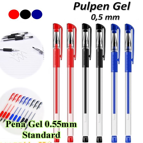 

Pena Gel 0.55mm Standard Pulpen tinta cair Alat Tulis Sekolah Kantor Pen Warna Warni Pena Ujung Lancip ATK Murah