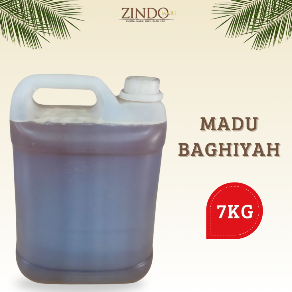 

MADU BAGHIYAH 7KG MURNI PURE RAW HONEY / MADU YAMAN ASLI KEMASAN JERIGEN