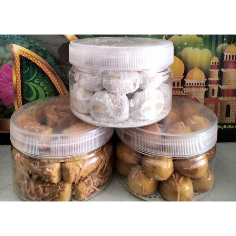 

kue kering Toples tabung 250ml Kastengel nastar & salju