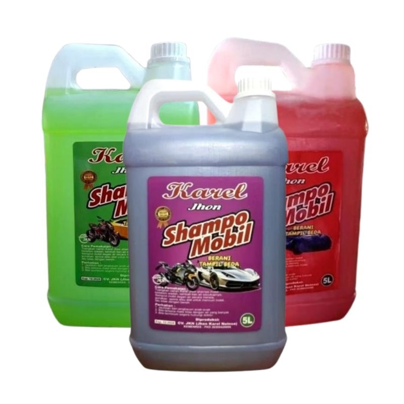 Shampo Mobil/ Snowwash/ Shampo Mobil Karel Jhon 5 liter/ Shampo Motor