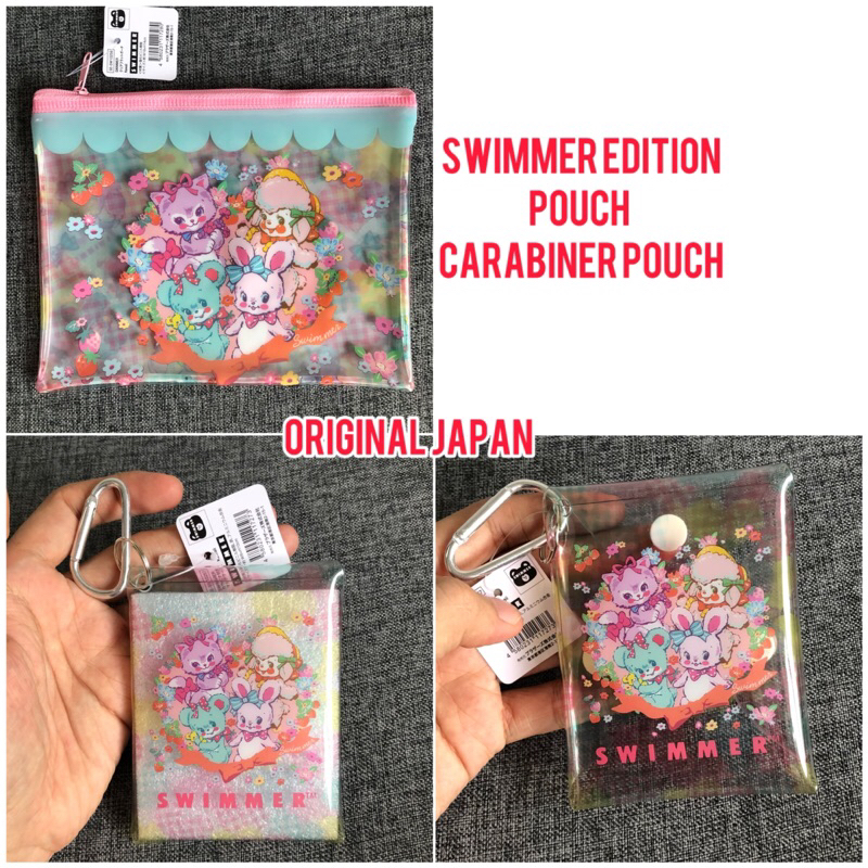 

swimmer edition pouch carabiner pouch pencil case tempat pensil original japan