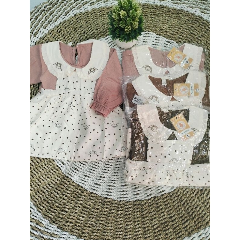 dress anak import 1-4 tahun