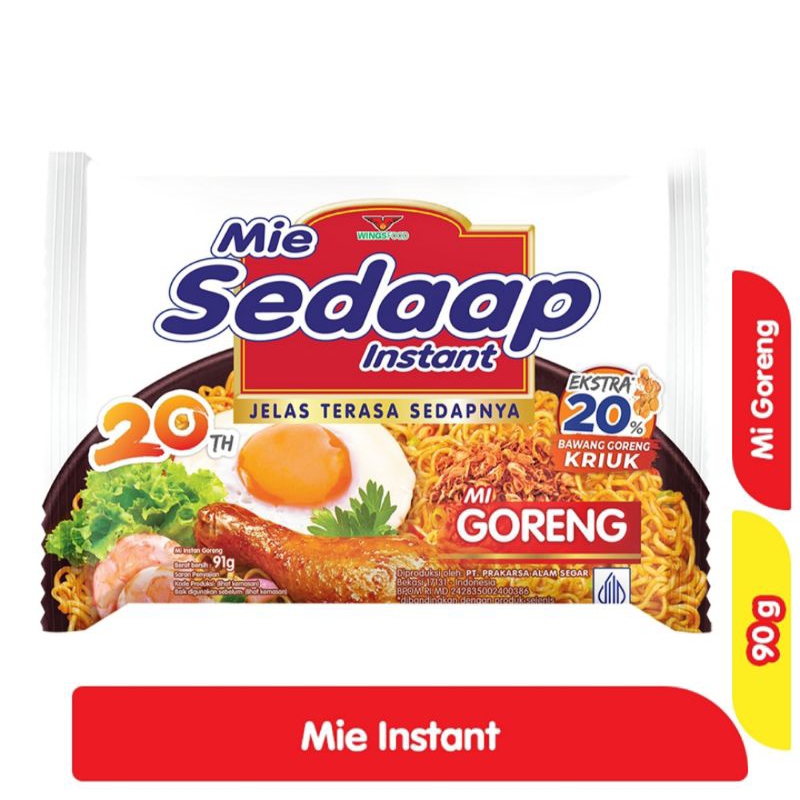

Sedaap mi instan goreng 90gr