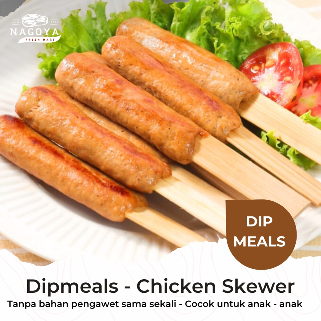 

Dipmeals - Chicken Skewer | MPASI | Cemilan anak | Frozen | Tanpa Pengawet