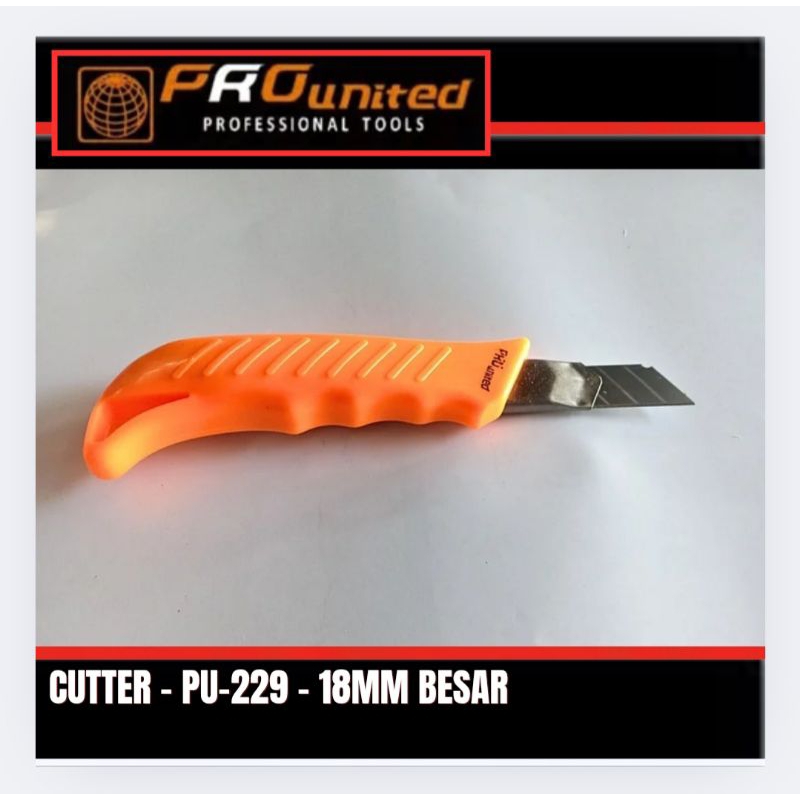 

Cutter Pisau Cutter Silet Cutter PU-229 18mm Pro United