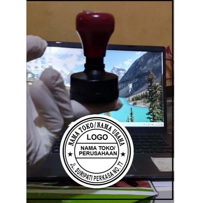 

Stempel flash BULAT 28x28mm,stempel otomatis,stempel warna tanpa bantalan