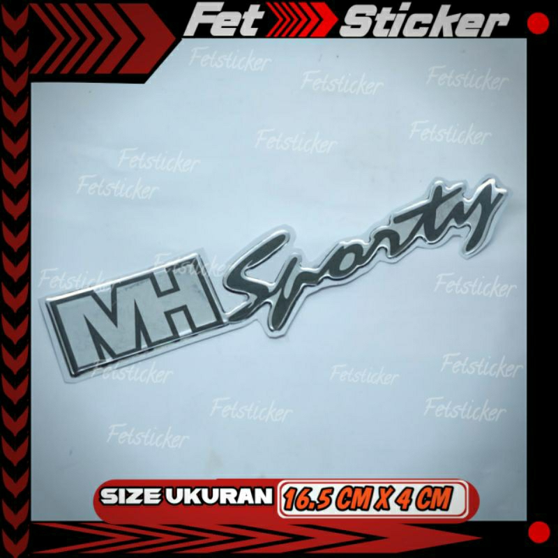 Emblem Timbul MH Sporty Suzuki Esteem / Emblem Logo Suzuki Esteem