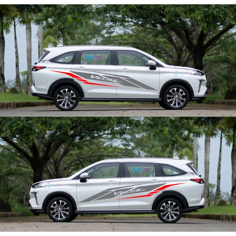 Sticker mobil Avanza Veloz sticker liat terlaris mobil Avanza Veloz stiker mobil veloz terbaru