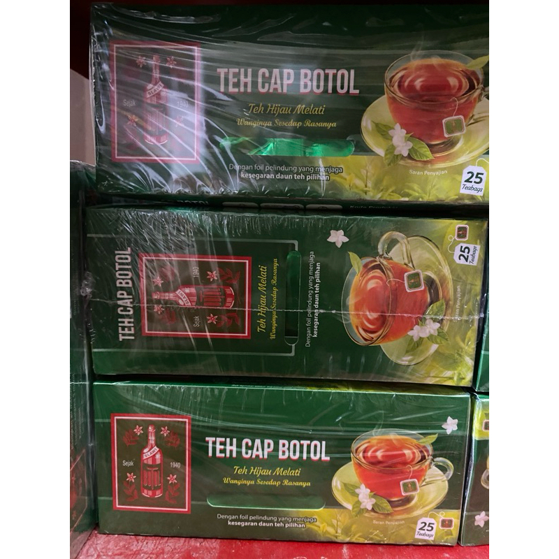 

Teh cap botol hijau isi 25