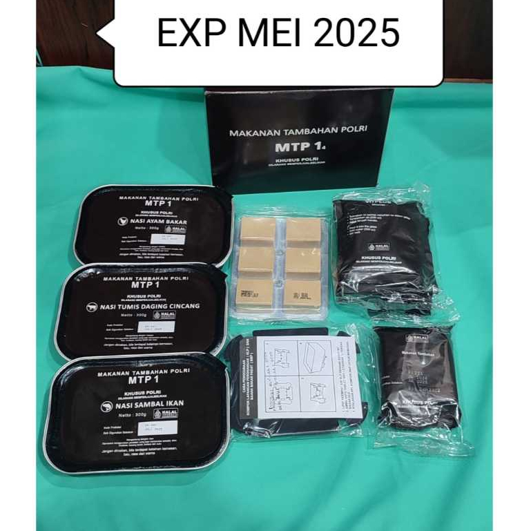 

Ransum MTP1 T2SP TNI Makanan Tambahan Polri Makanan Siap Saji Terlaris Outdoor Original