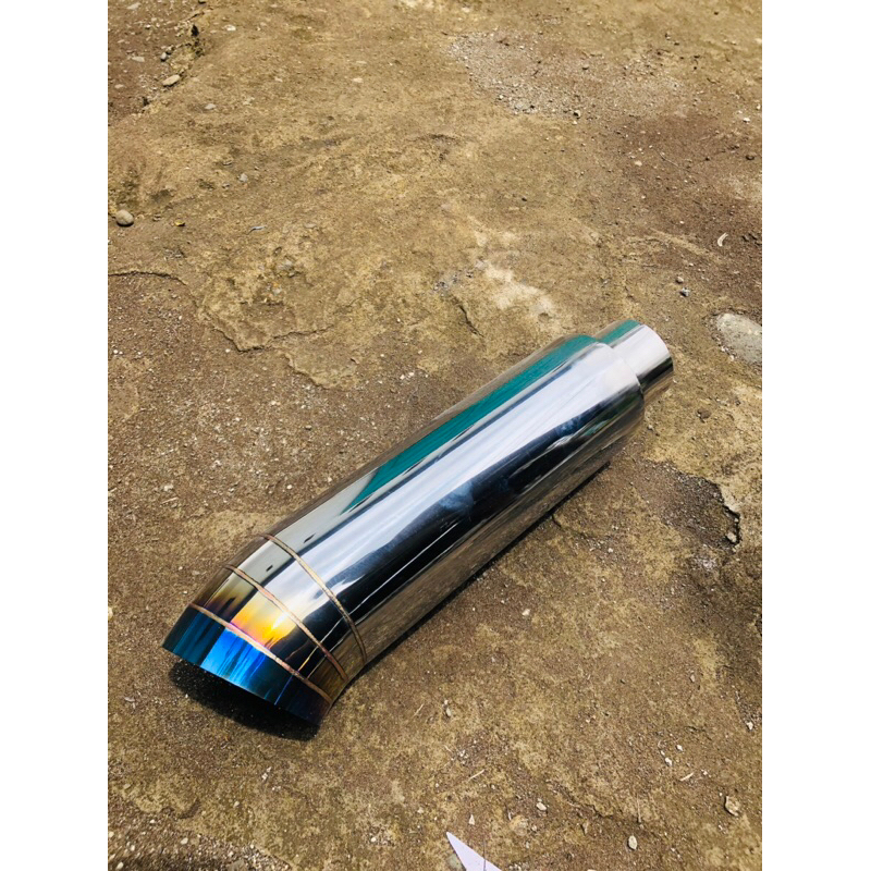 Knalpot JS Racing pipa Blue Buat mobil Innova Pajero Fortuner Hiluk