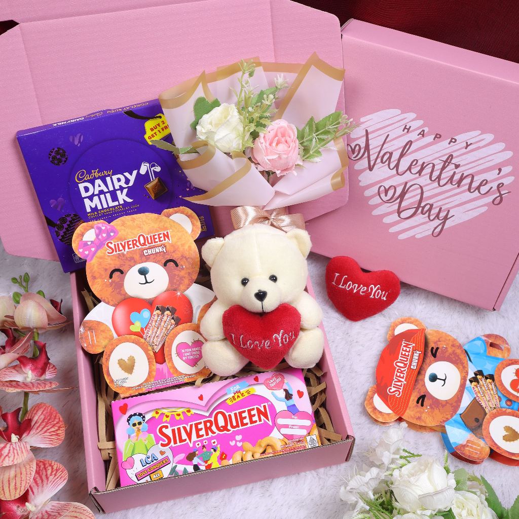 

Hampers Valentine | Kado Bouquet Cokelat | Hadiah Ultah Pacar SilverQueen Cadbury | Gift Box