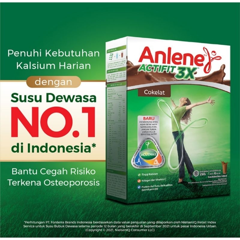 

Anlene Actifit Cokelat/Vanilla 580 gr